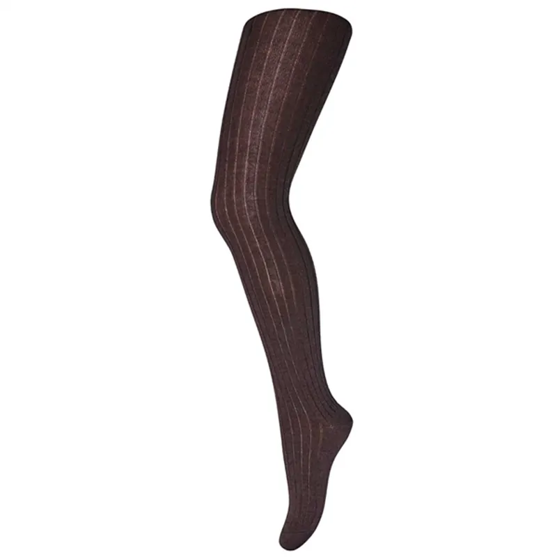 MP 128 Ull Rib Strumpbyxor 541 Dark Brown Köp nu
