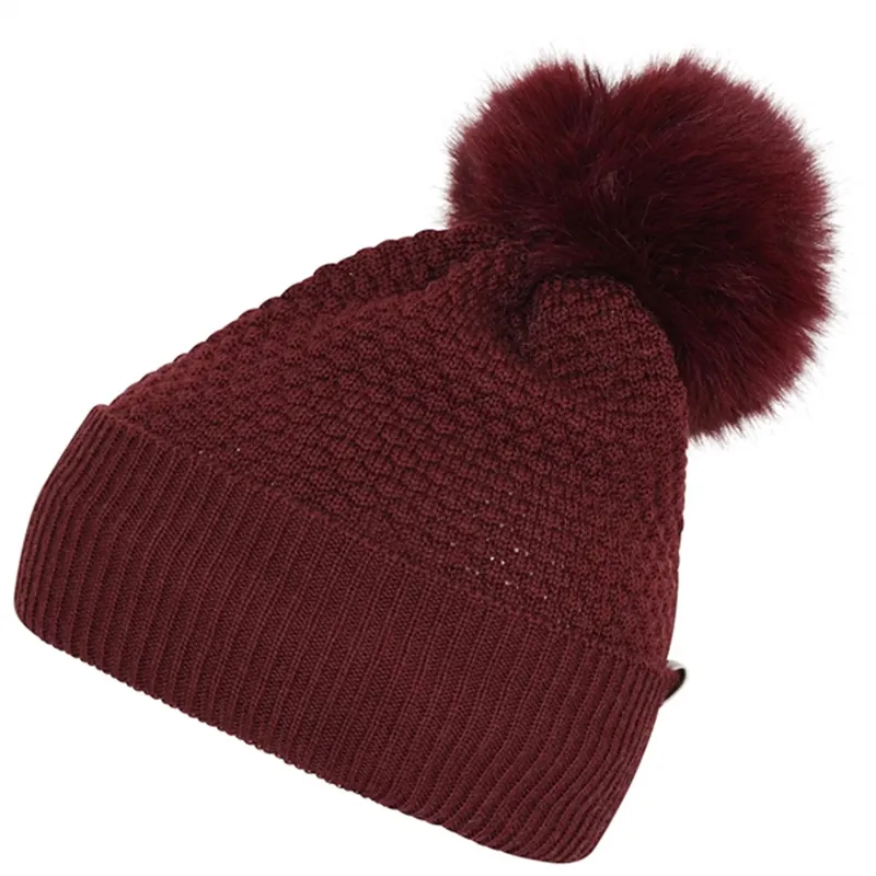 MP 97502 Chunky Oslo Hue M. Fake Fur Kvast Wine Red 1451 Nedsatt pris
