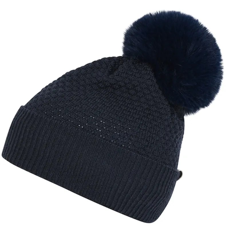Trygg betalning MP 97502 Chunky Oslo Hue M. Fake Fur Kvast Navy 807