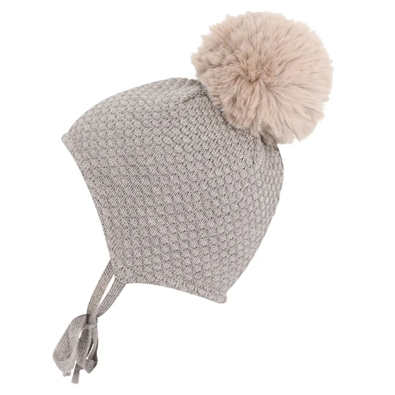MP 97503 Chunky Oslo Hue M. Fake Fur Kvast Light Brown Melange Beställ nu