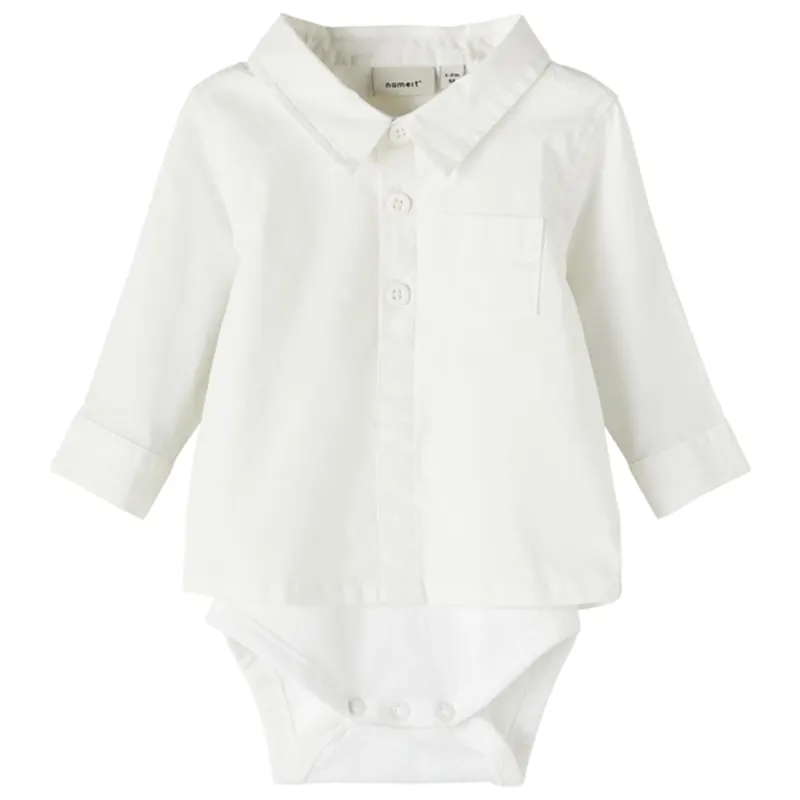 Name it Bright White Roah Skjorte Body Säker betalning