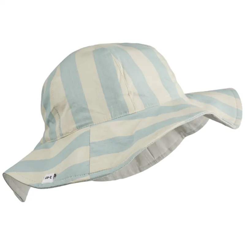 Liewood Amelia Solhatt Stripe Sea Blue/Sandy Utförsäljning