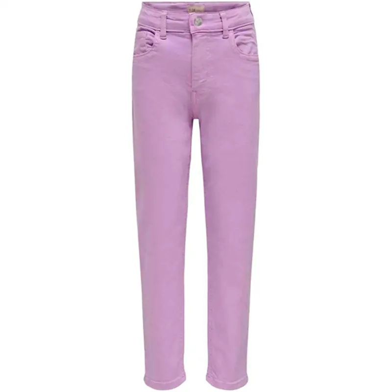 Kids ONLY Orchid Bloom Calla Mom Fit Jeans Kampanjpris