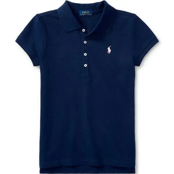 Polo Ralph Lauren Girl Short Sleeved Polo Refined Navy Trygg betalning