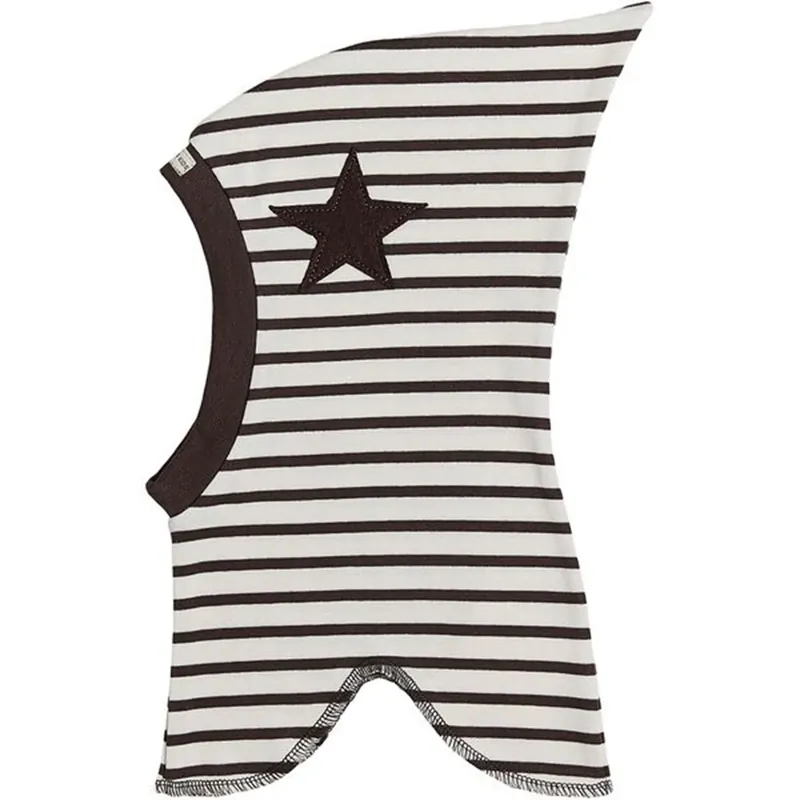 Racing Kids Balaklava Top Star Stripe Brun / Vit Sänkt pris