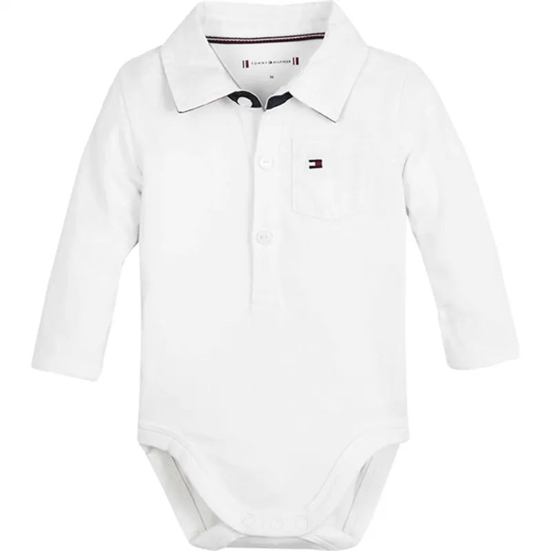 Bästa pris Tommy Hilfiger Baby Boy Poplin Body White