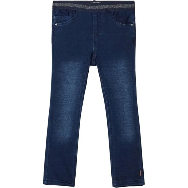 Name it Dark Blue Denim Salli Torina Sweat Noos Leggings Begränsad tid