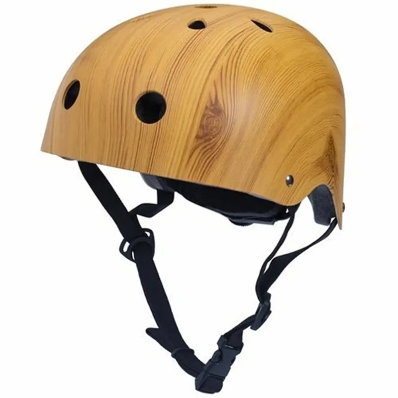 Trybike CoConut Wood Helmet Retro Look Kundfavorit