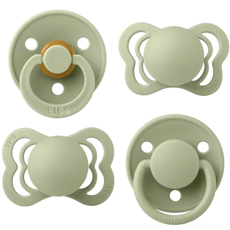 Bibs Try-it Collection Silikon/Naturgummi Nappar 4-pack Sage Billigare
