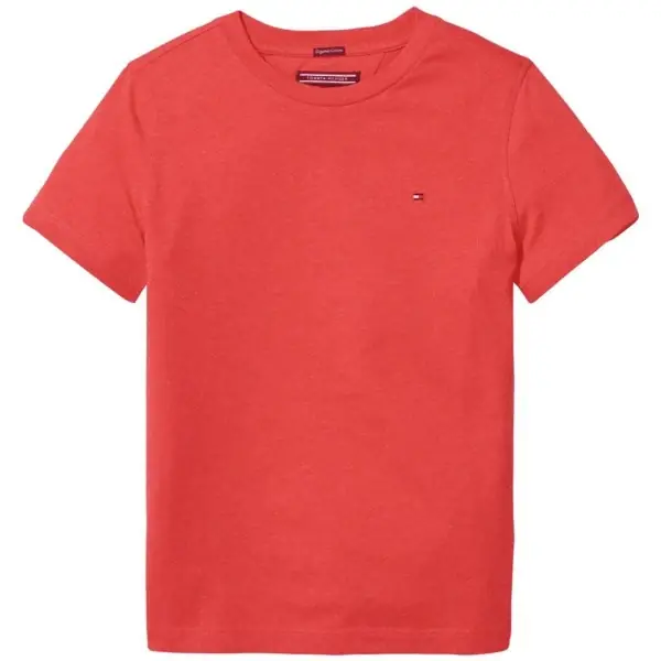 Tommy Hilfiger Boy Basic CN Tee SS Apple Red Heather Trygg betalning