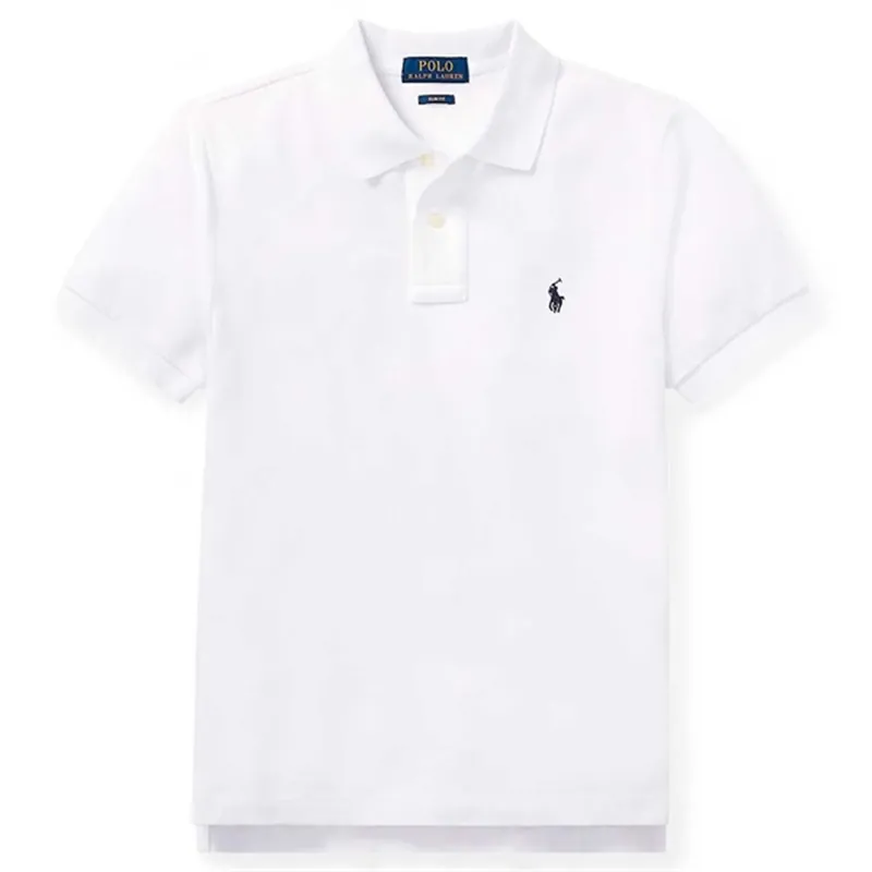 Polo Ralph Lauren Boy Short Sleeved Classic Polo White Snabb frakt