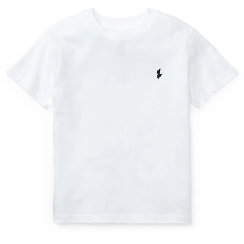 Lågt pris Polo Ralph Lauren Boy Short Sleeved T-shirt White