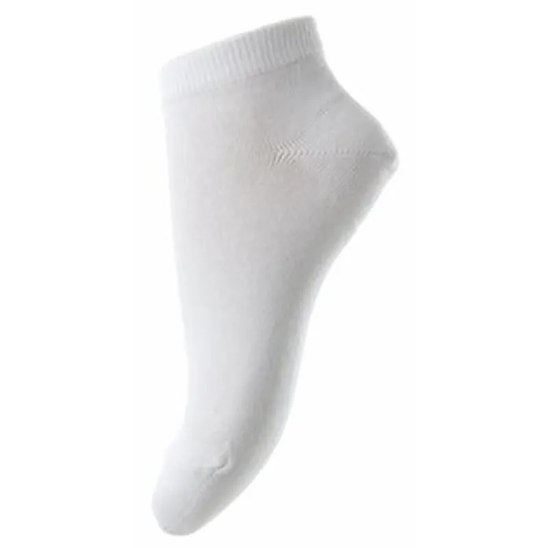 MP 757 Bomull Plain Footies 01 White Begränsat antal