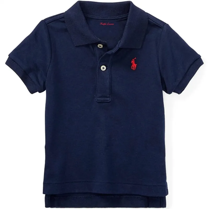 Ralph Lauren Baby Boy Polo T-Shirt French Navy Säker betalning
