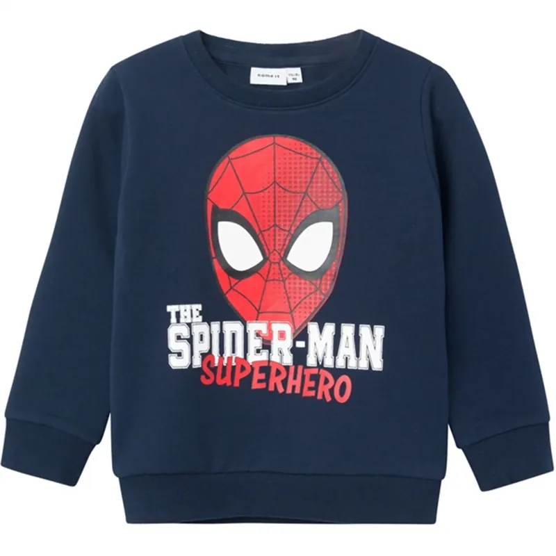 Name it Dark Sapphire Nurit Spiderman Sweatshirt Handla nu