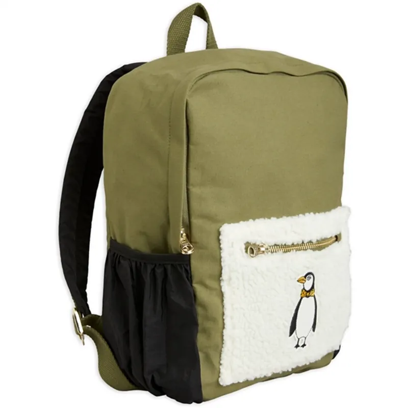 Populärt val Mini Rodini Penguin Emb Ryggsäck Green