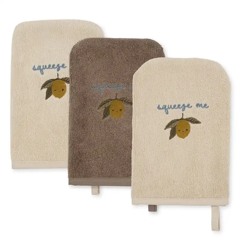 Konges Sløjd Tvättlapp 3-pack Lemon Trygg betalning