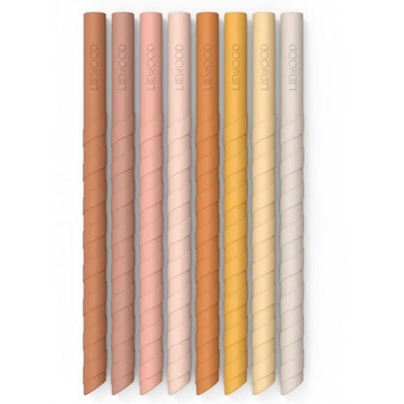 Kundfavorit Liewood Zoe Sugrör 8-Pack Rose Multi Mix
