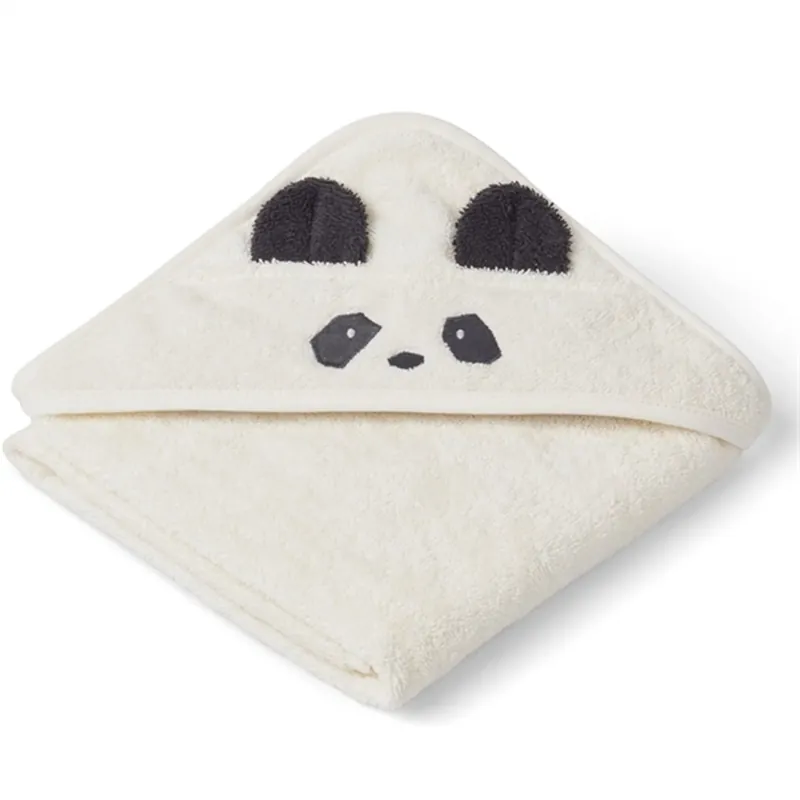 Snabb leverans Liewood Albert Hooded Towel Panda Creme De La Creme