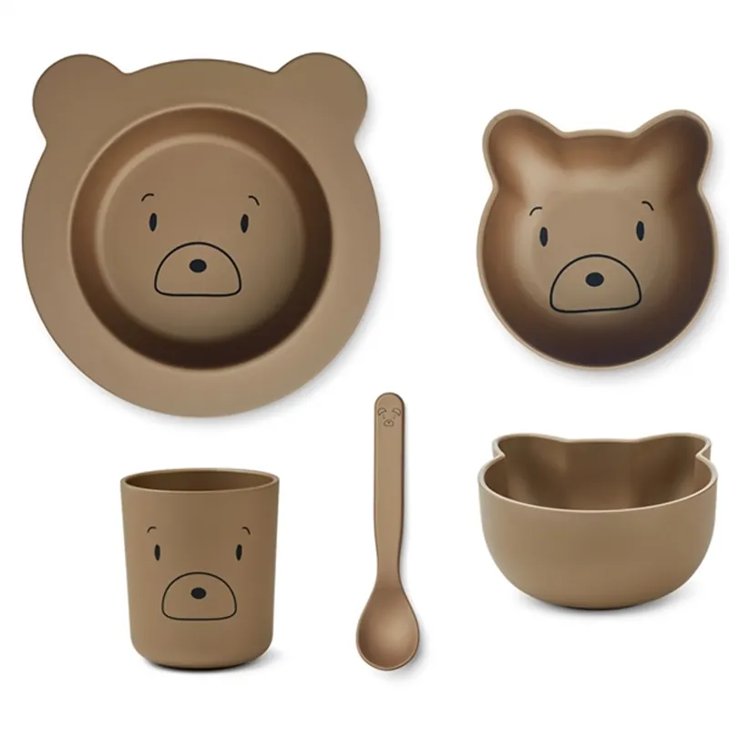 Liewood Joana Baby Set Mr Bear Oat Populärt val