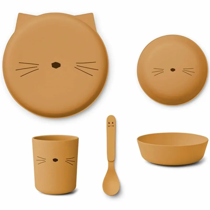 Sänkt pris Liewood Brody Junior Set Cat Golden Caramel