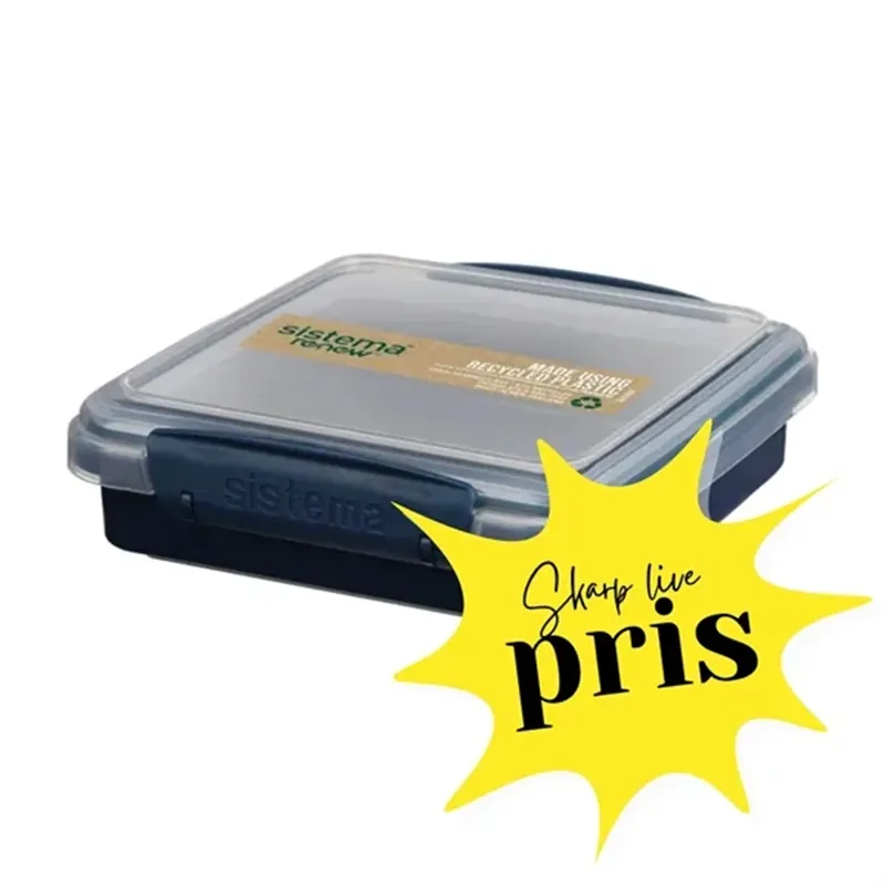 Populärt val Sistema Renew To Go Sandwich Lunchlåda 450 ml Blå