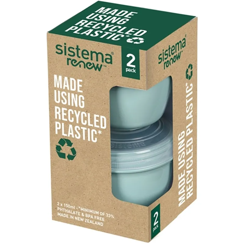 Köp nu Sistema Renew To-Go Yoghurtbehållare 2-pack Mint