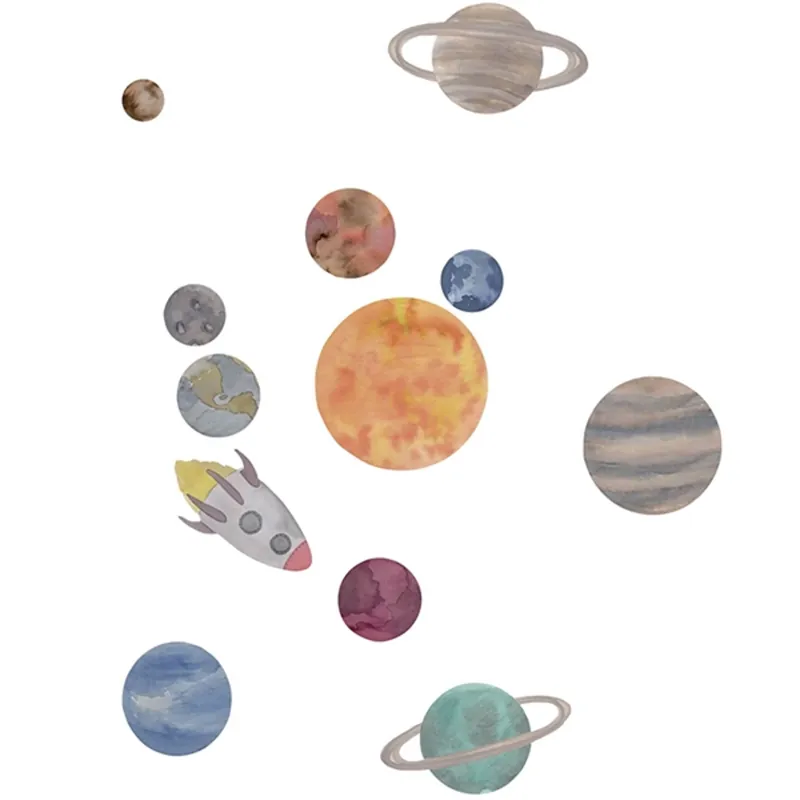 Utförsäljning That‘s Mine Wallstickers Solar System Multi