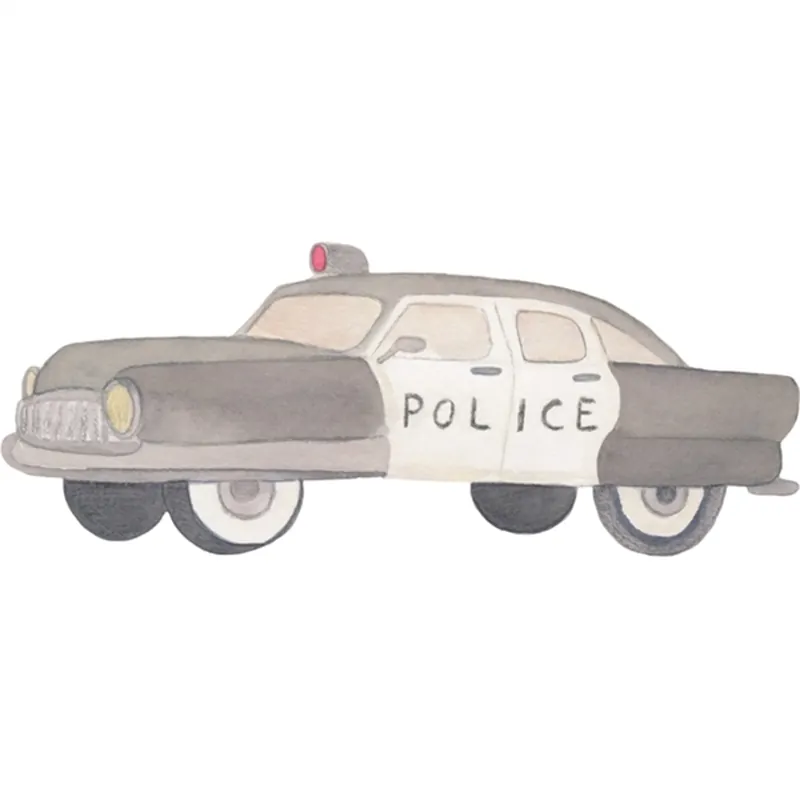 Extra rabatt That‘s Mine Wallstickers Police Car Multi
