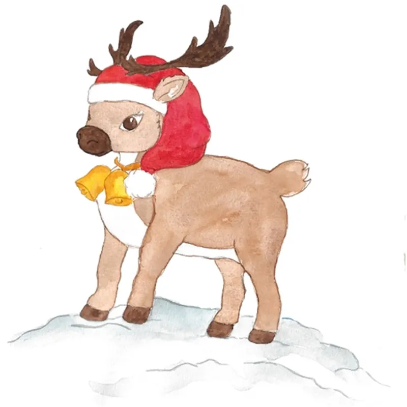 Bästa pris That‘s Mine Wallstickers Rudolph Multi