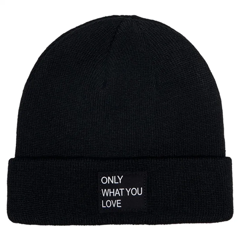 Populär Kids ONLY Black New Madison Logo Beanie