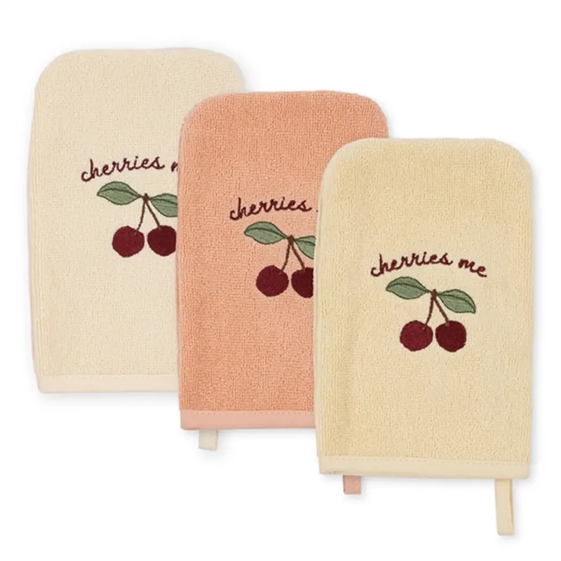 Beställ idag Konges Sløjd Tvättlapp 3-pack Cherry