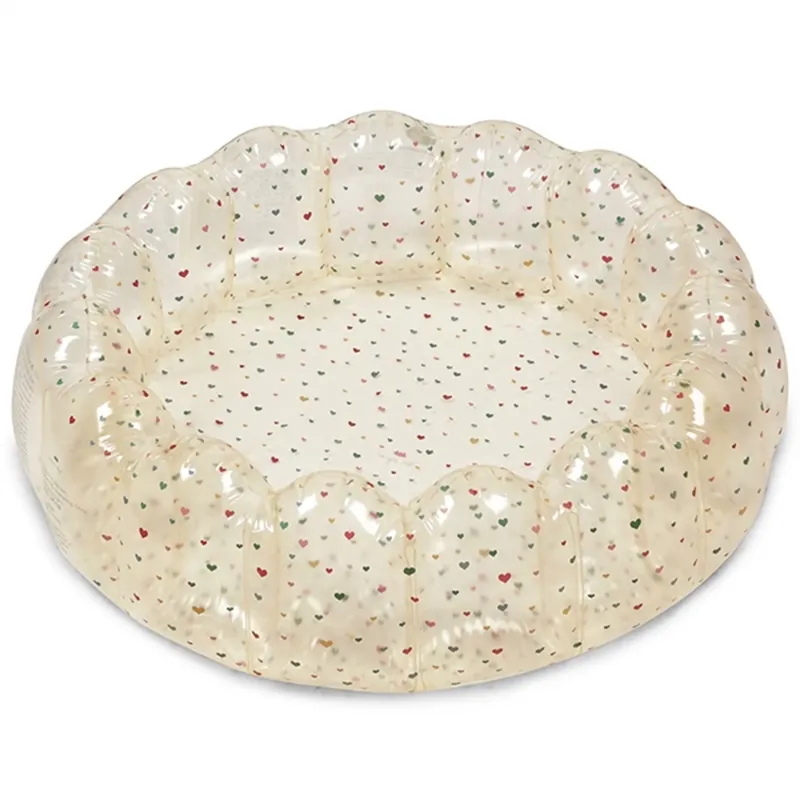 Trygg betalning Konges Sløjd Pool Small Shell Transparent Multi Hearts