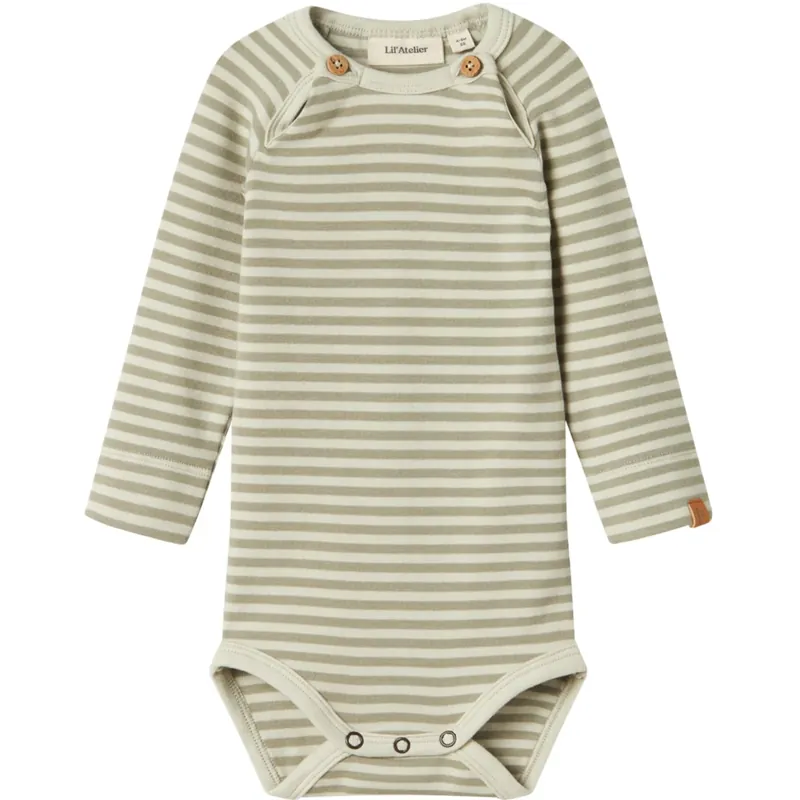 Lil‘Atelier Green Tint Geo Aso Slim Body Populär