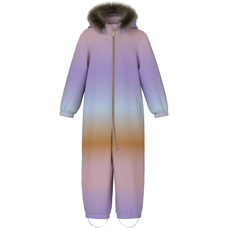 Lägg i varukorgen Name It Subdued Blue Flow Snow10 Vinteroverall AOP Fo Noos
