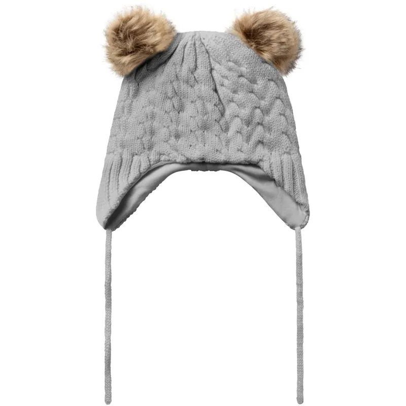 I lager Name It Grey Melange Millo Stickad Hue1