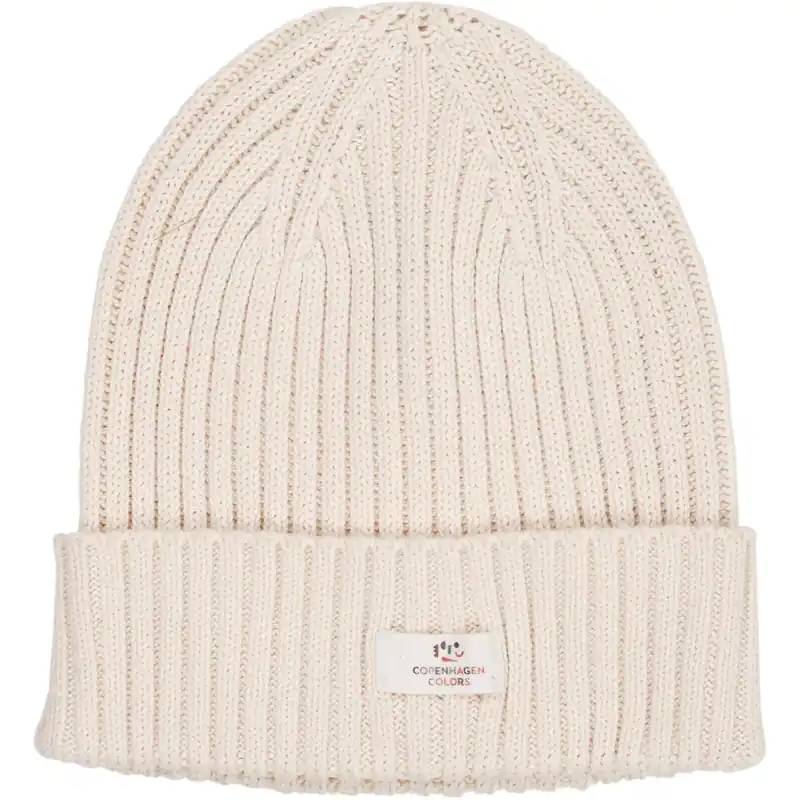 Trygg betalning Copenhagen Colors Cream Cotton Knitted Classic Beanie