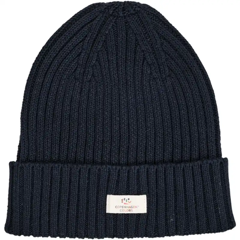 Snabb frakt Copenhagen Colors Navy Cotton Knitted Classic Beanie