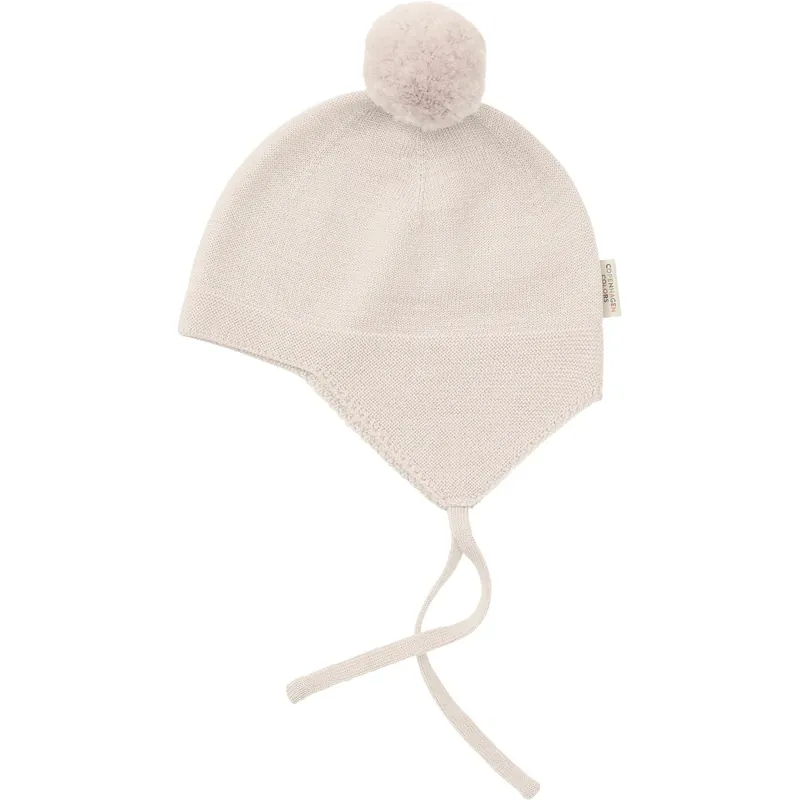 Extra rabatt Copenhagen Colors Cream Merino Knitted Baby Babyhue W. Pompom