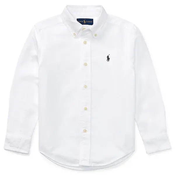 Ralph Lauren Baby Boy Long Sleeved Shirt White I lager