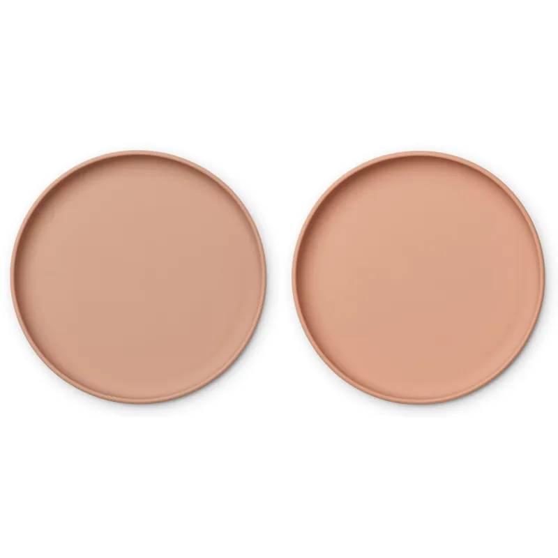LIEWOOD Brandon Silikone Tallerken 2-pak Pale Tuscany/Tuscany Rose Mix Begränsat antal