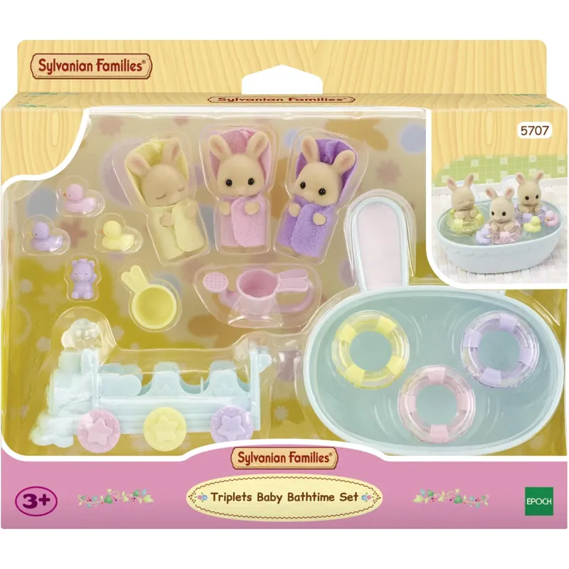 Sylvanian Families® Trillinge badetid Snabb frakt