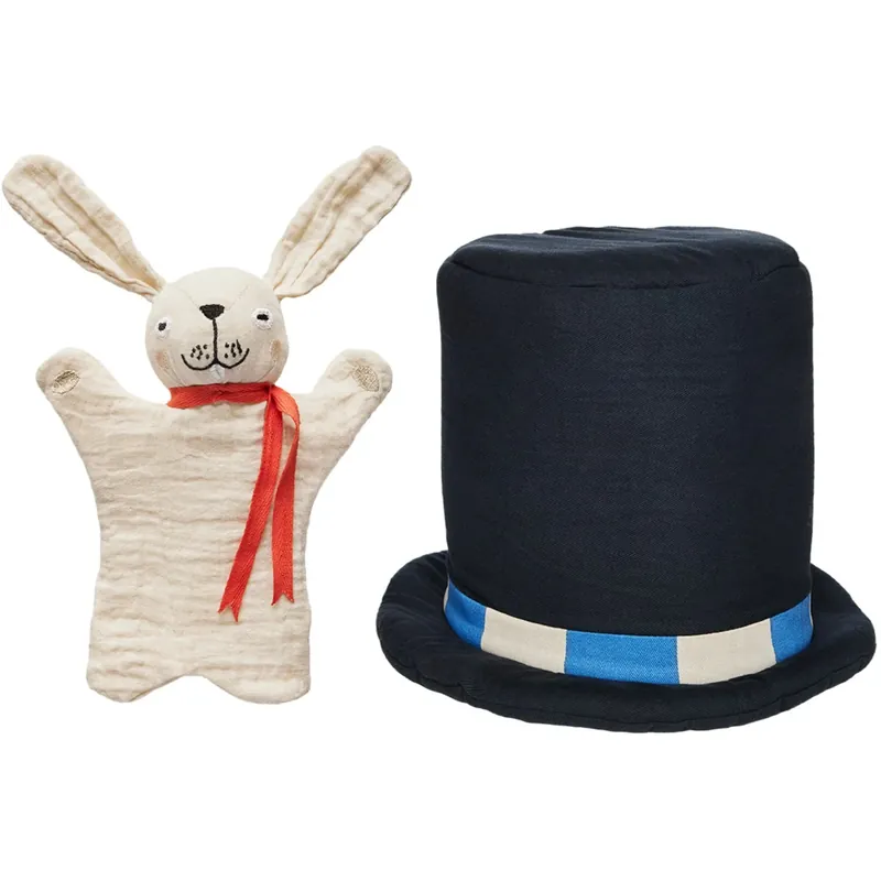 OYOY Black/White Magisk Hatt & Kanin Kampanj