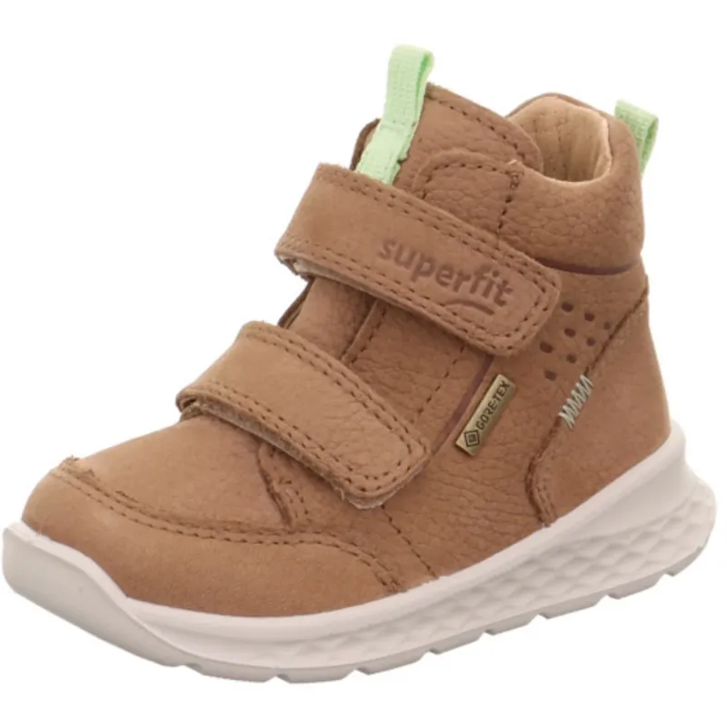 Superfit Brown/Light Green Breeze Slipper/Kardborreband Fastener Kampanjpris