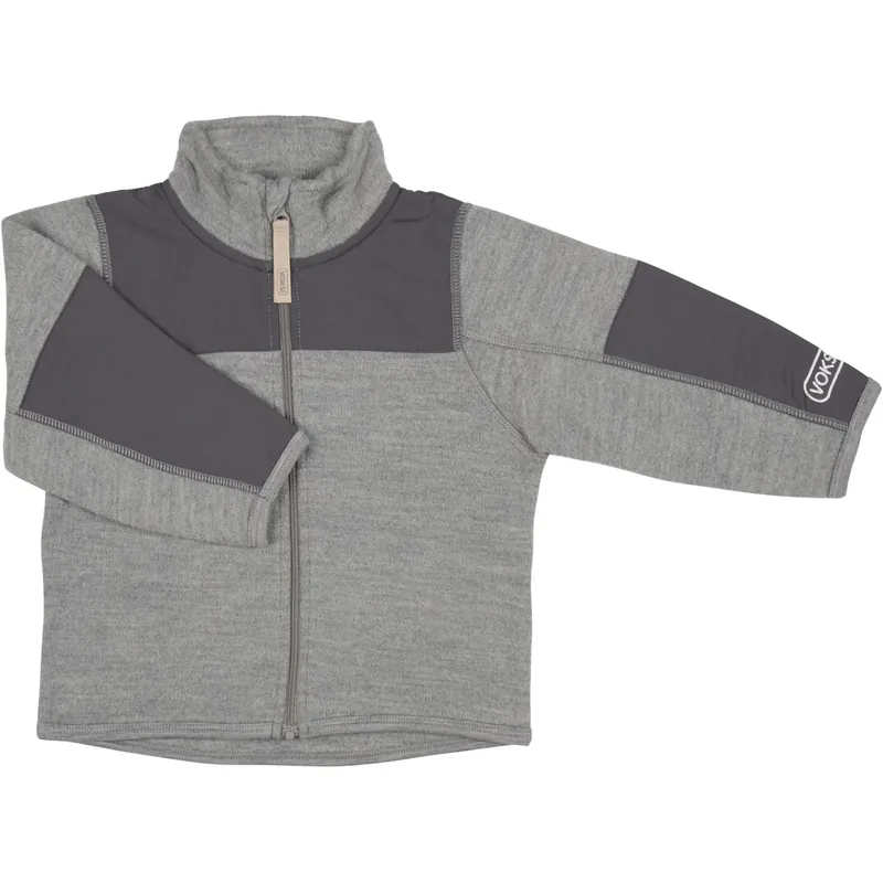 Voksi® Melan Grå Ull Jacka Fleece Nyhet