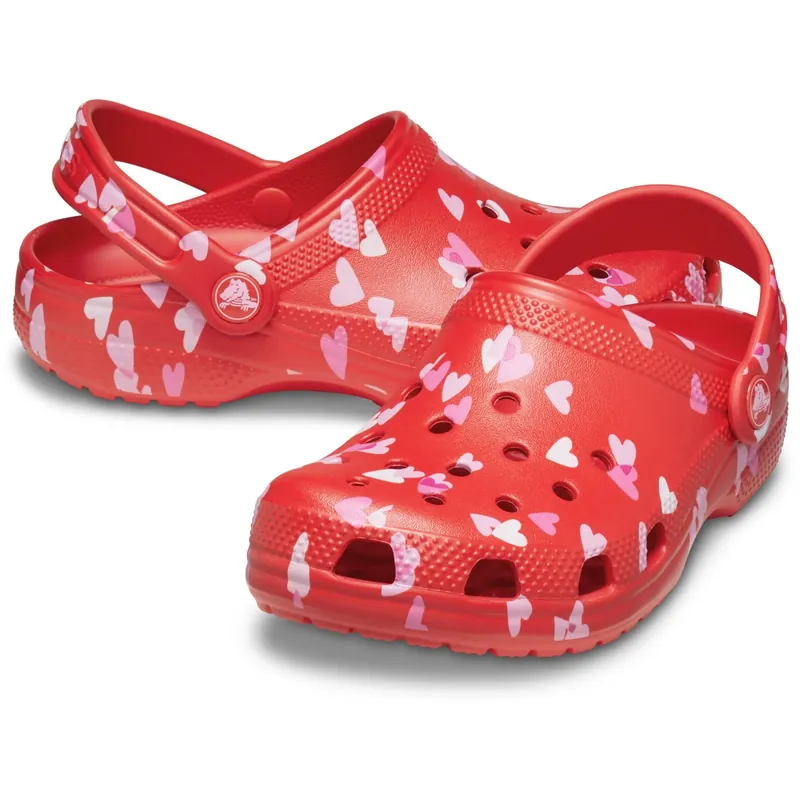 Expressleverans Crocs Cherry Red Classic VDay Clog