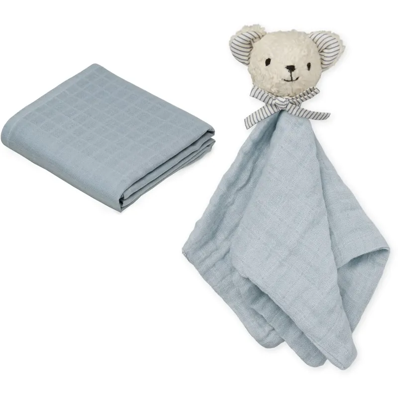 Cam Cam Copenhagen Classic Stripes Blue Cuddle Cloth Presentset Snabb frakt