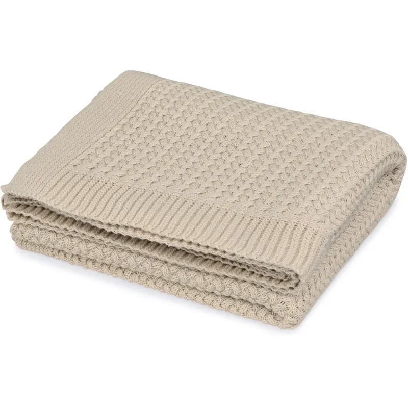 Cam Cam Copenhagen Latte Harper Baby Stickad Filt Erbjudande