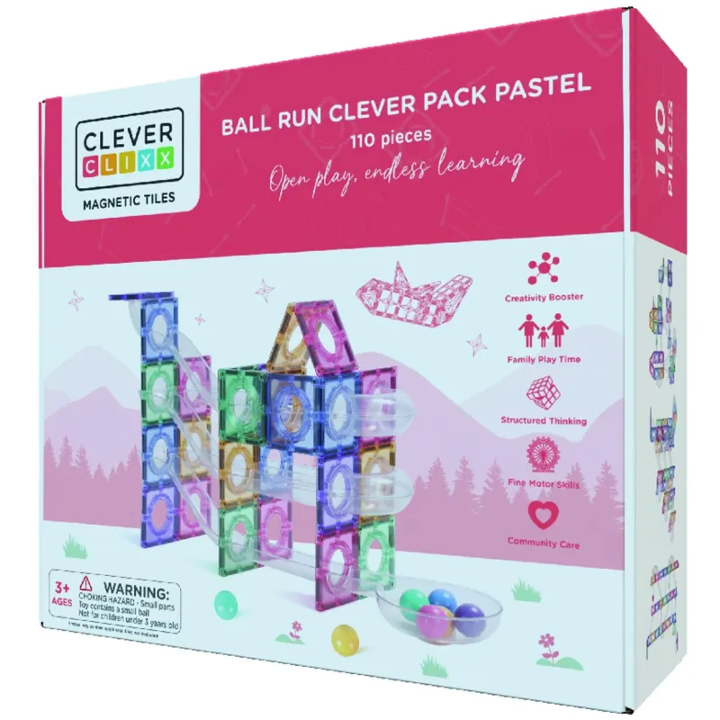 Cleverclixx Pastel Ball Run Clever Pack Pastel 110 stycken Endast denna vecka