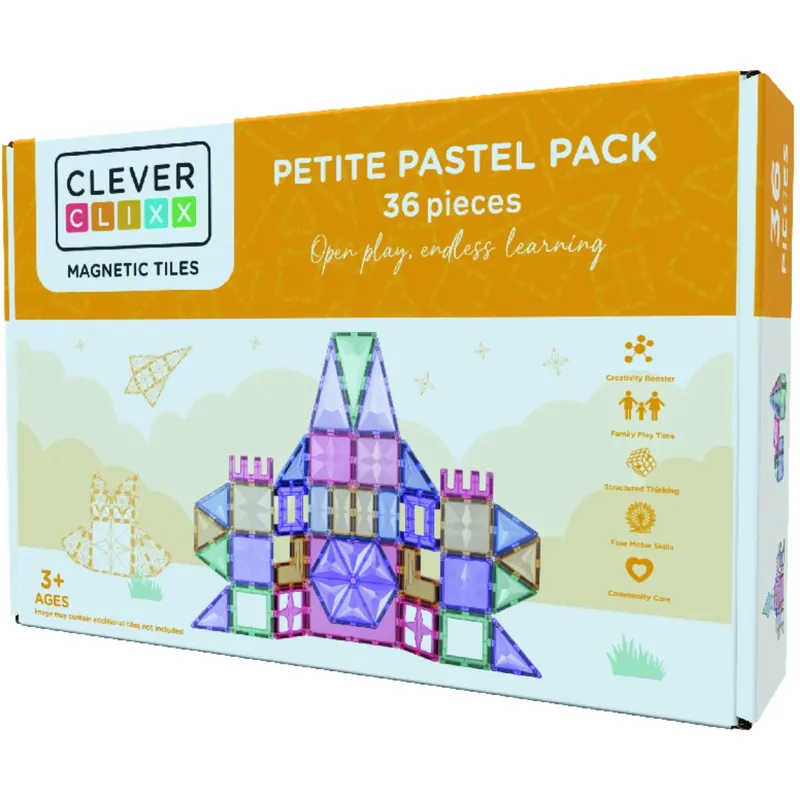 Sista chansen Cleverclixx Pastel Petite Pastel Förpackning 36 delar